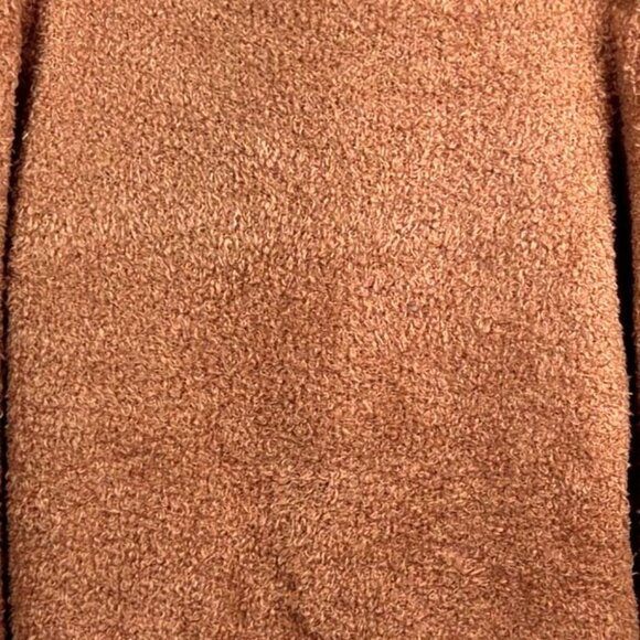 Express Womens Brown Textured Puffed Shoulders Long Sleeve Sweater Size L - Picture 4 of 6
